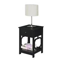 Omega Living Room Collection Storage 1-Drawer End Table