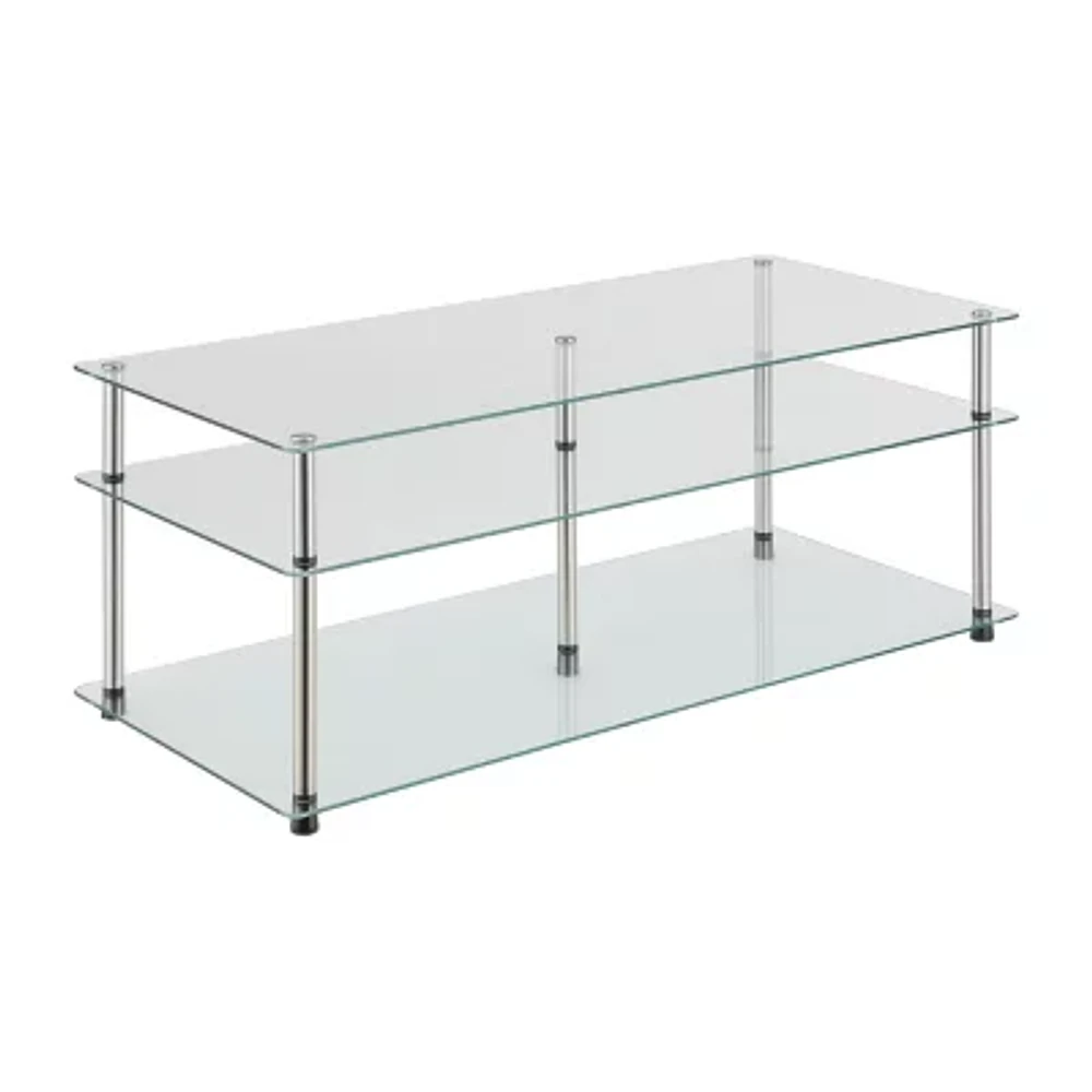 Designs2go Living Room Collection Glass Coffee Table