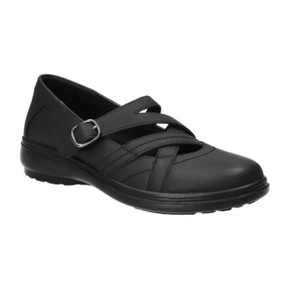 Easy Street Wise Womens Round Mary Jane Shoes