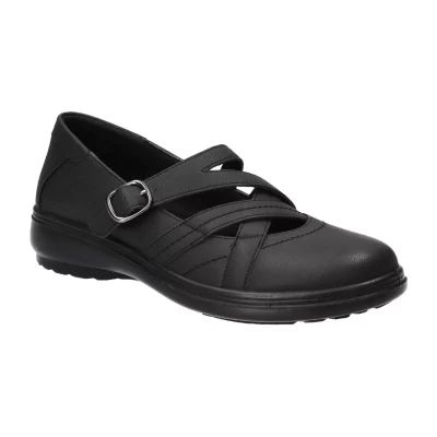 Easy Street Wise Womens Round Mary Jane Shoes