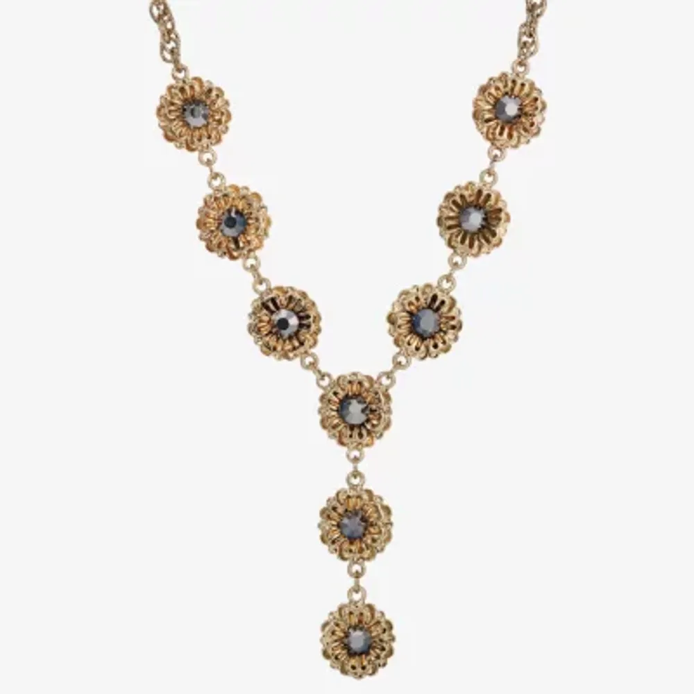 1928 Gold Tone Womens Alloy 16 Inch Y Necklace