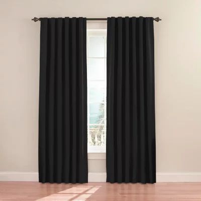 Eclipse Fresno Rod Pocket Blackout Single Curtain Panel