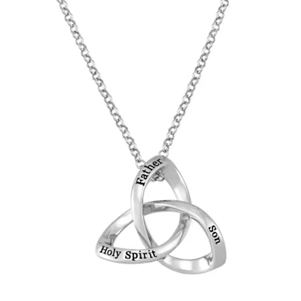 Forever Inspired Womens Sterling Silver 18 Inch Pendant Necklace