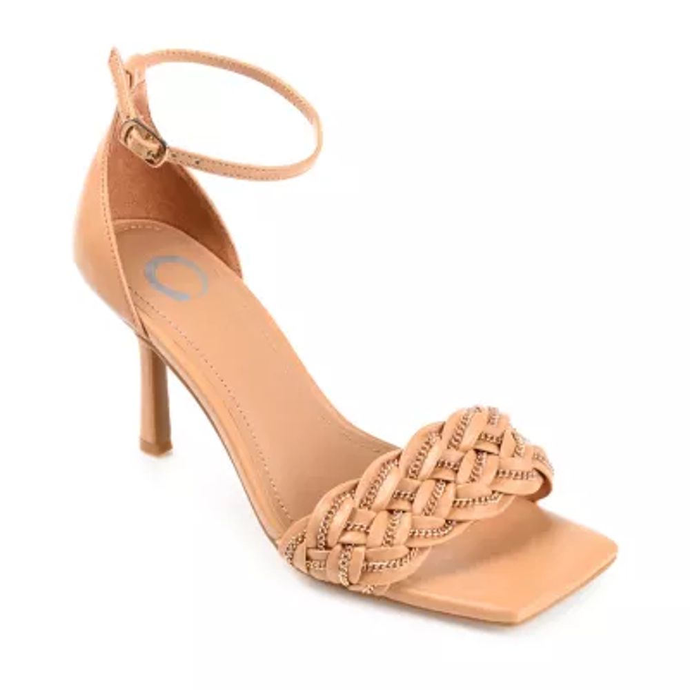Journee Collection Mabella Womens Open Toe Stiletto Heel Pumps