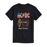 ACDC Mens Crew Neck Short Sleeve Classic Fit Graphic T-Shirt
