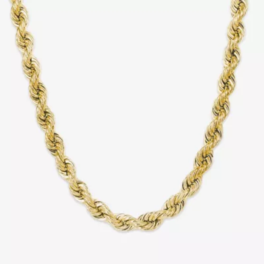 Mens Stainless Steel 24 Inch Rope Chain Necklace