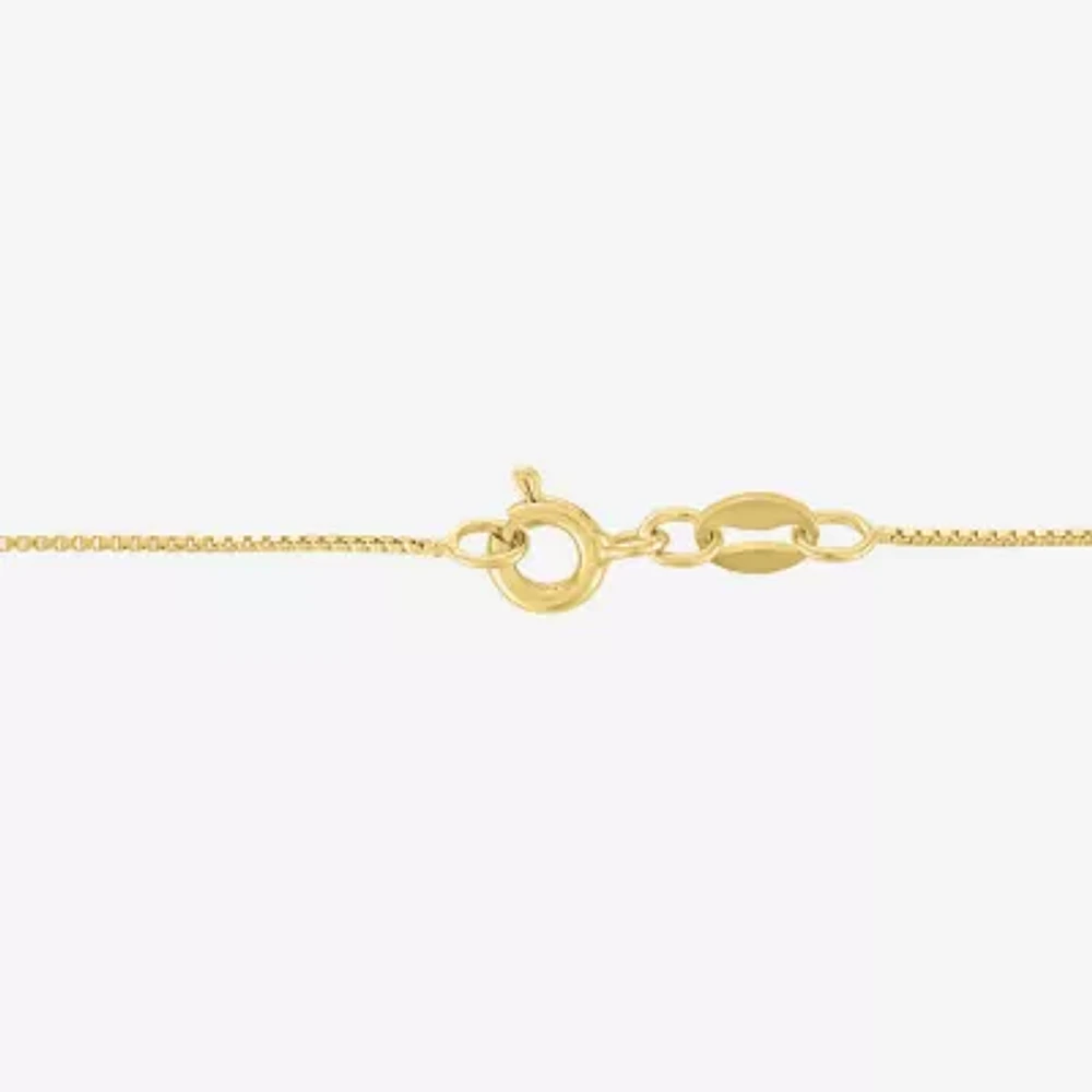 (G-H / Si2 I1) Womens 1/4 CT. T.W. Lab Grown White Diamond 14K Gold Over Silver Sterling Silver Cross 18 Inch Pendant Necklace