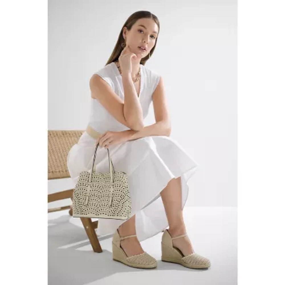 Liz Claiborne Hammered Womens Round Drop Earrings