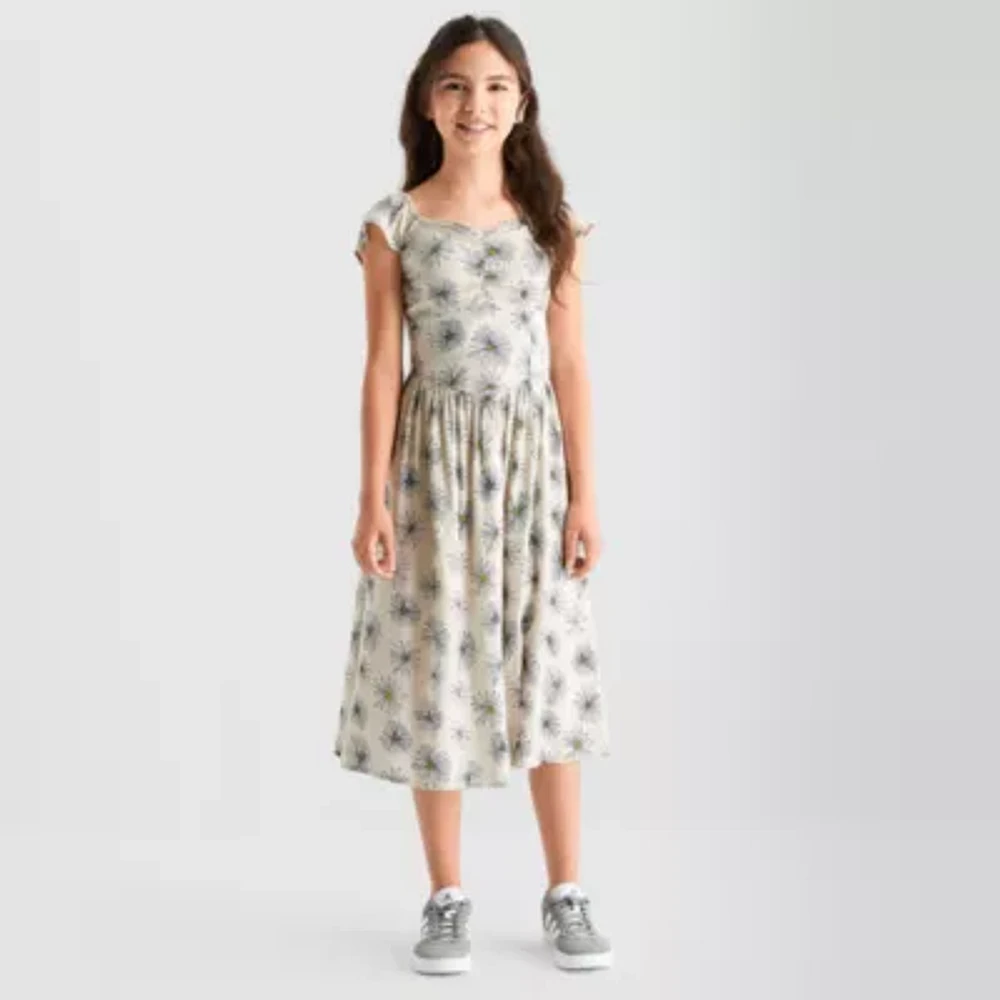 Thereabouts Little & Big Kid Girls 2-pc. Sleeveless Flutter Sleeve A-Line Dress