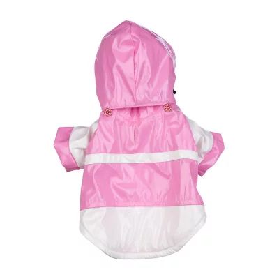 The Pet Life Baby Blue Pvc Waterproof Adjustable Raincoat