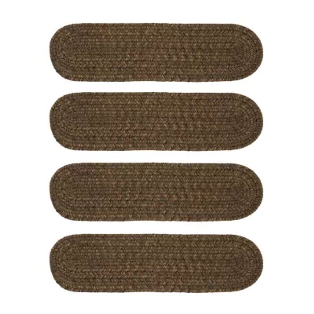 Colonial Mills Grafton Tweed Braided Oval Reversible Indoor Stair Treads