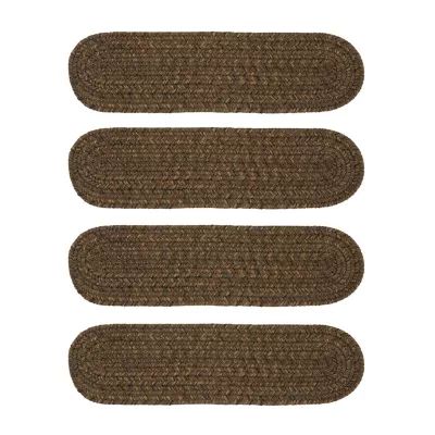 Colonial Mills Grafton Tweed Braided Oval Reversible Indoor Stair Treads