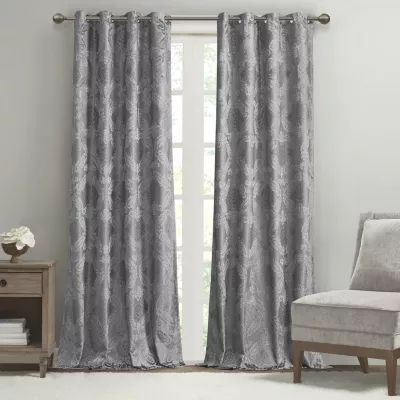 Sunsmart Loraine Grommet Top Energy Saving 100% Blackout Single Curtain Panel