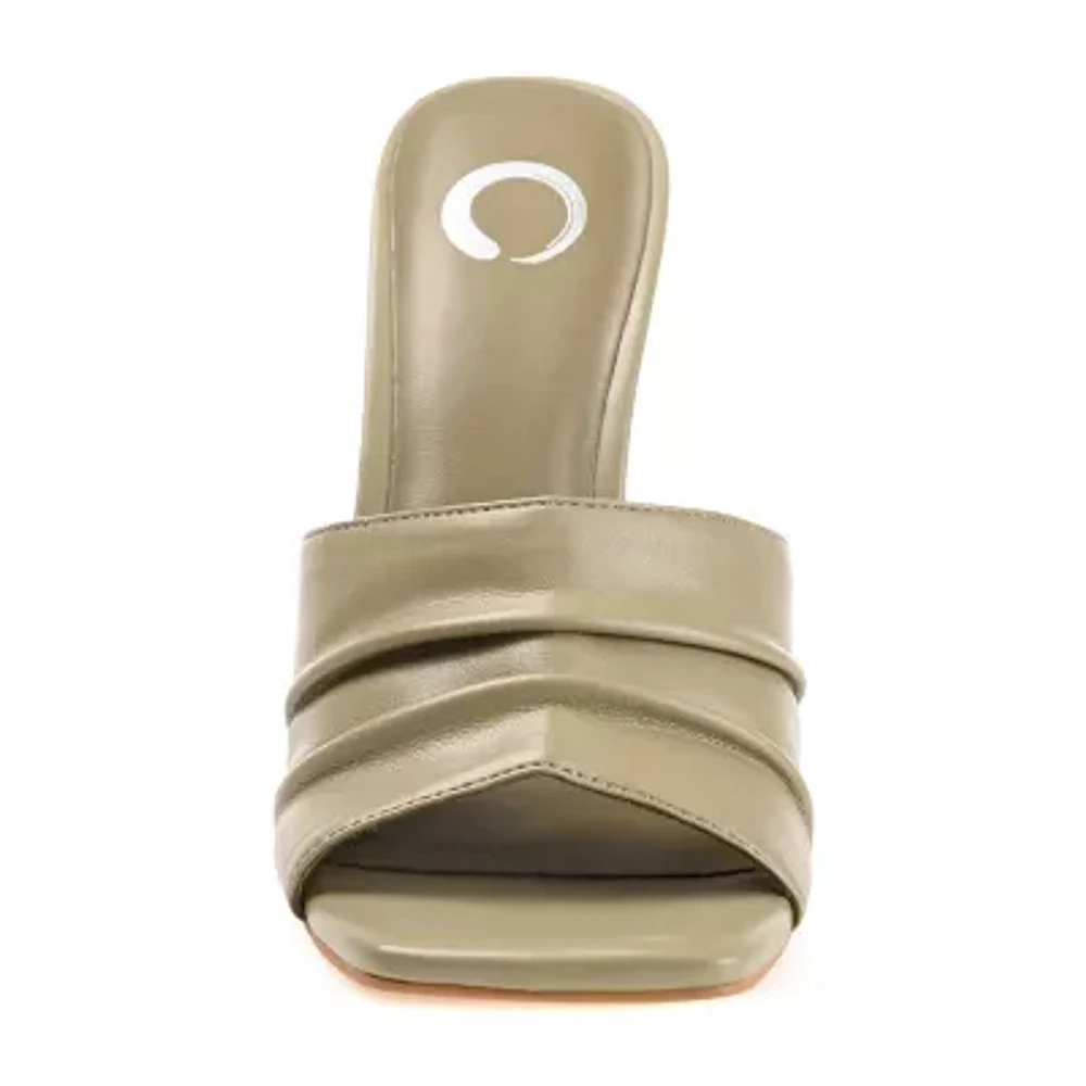 Journee Collection Camber Womens Round Open Toe Stiletto Heel Pumps