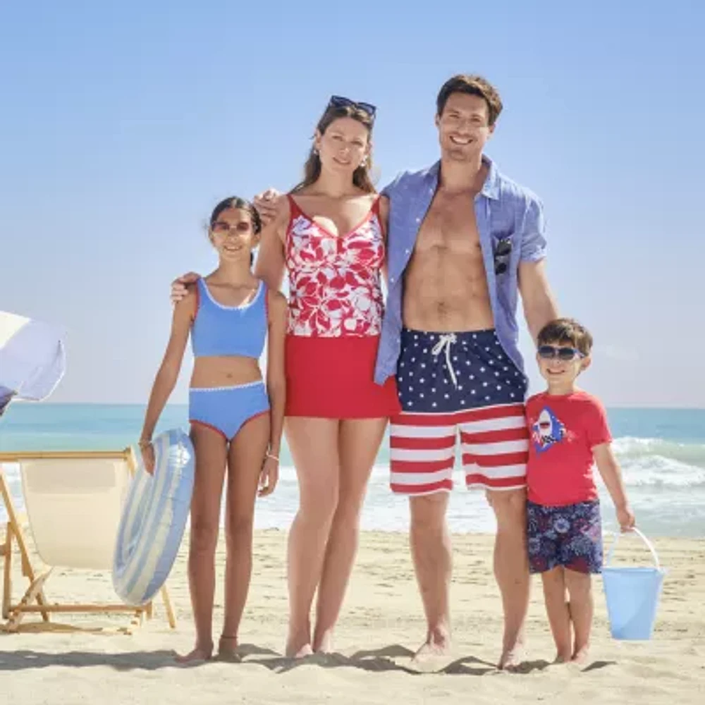 Thereabouts Textured Little & Big Kid Girls 2-pc. Bikini Set