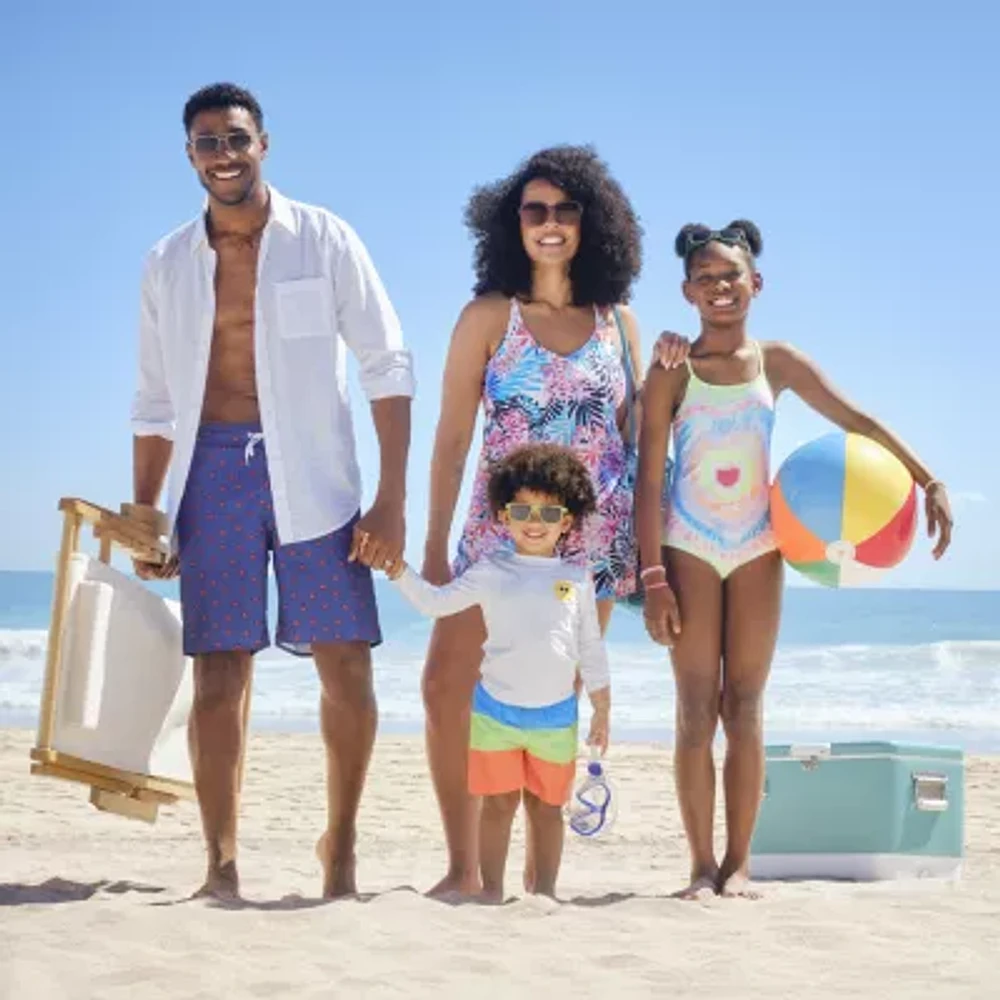 Okie Dokie Boys Striped 2-pc. Rash Guard Set