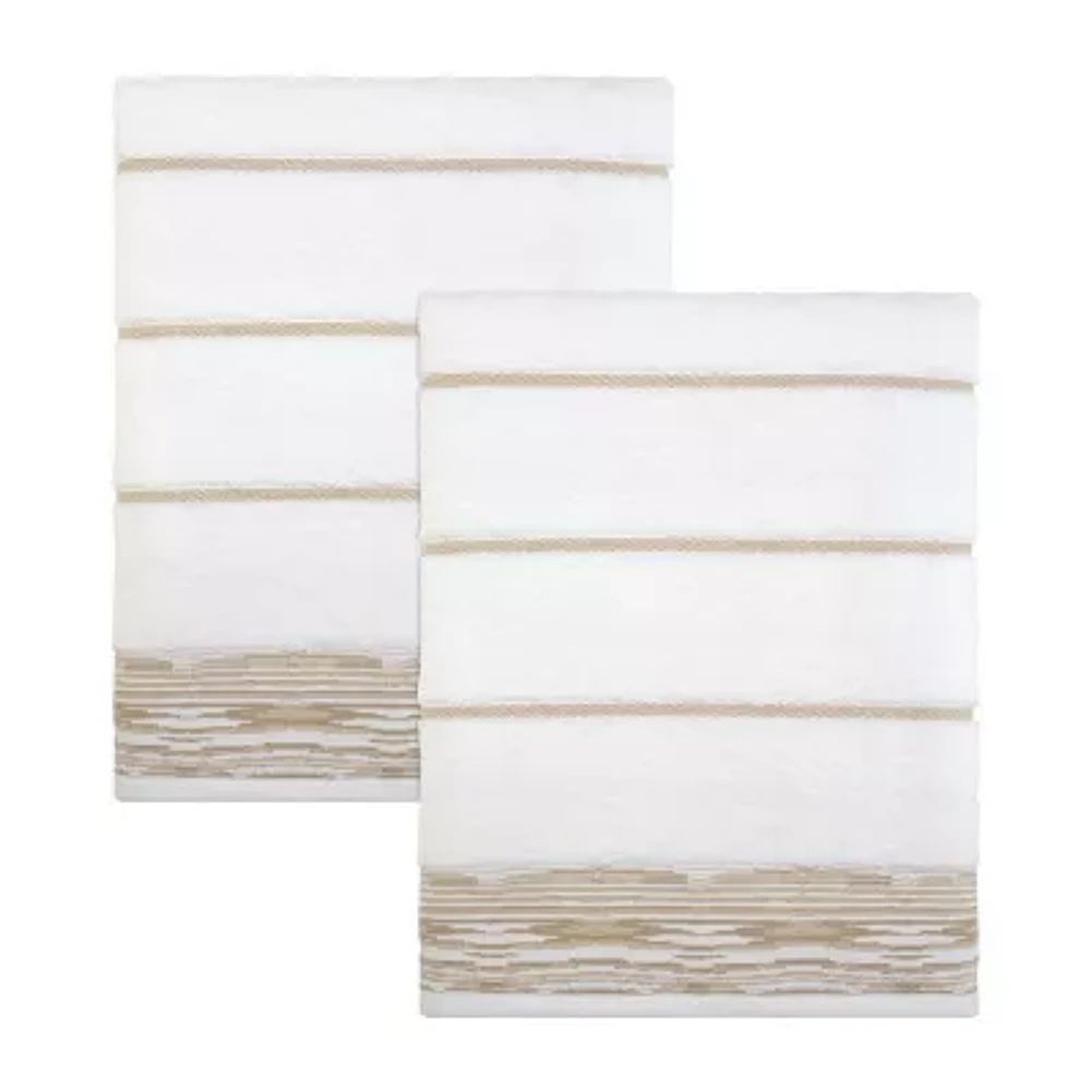 Nicole Miller Sydney 2-pc. Geo Linear Bath Towel