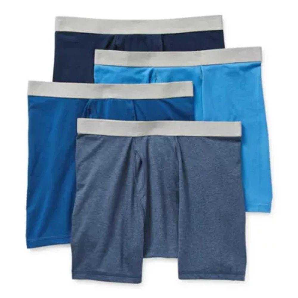 Stafford Cotton Mens Big and Tall 4 Pack Boxer Briefs 302866