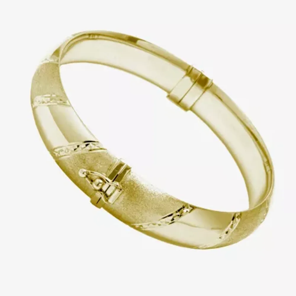 Womens 14K Gold Over Silver Bangle Bracelet