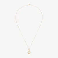 Certified Sofia™ Cultured Freshwater Pearl 10K Gold Knot Pendant