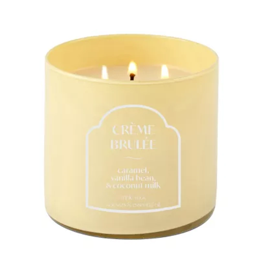 Distant Lands 14oz Creme Brulee 3-Wick Scented Jar Candle