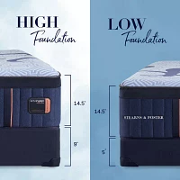 Stearns & Foster 14.5" Luxury Estate Hybrid Soft Tight Top - Mattress + Box Spring