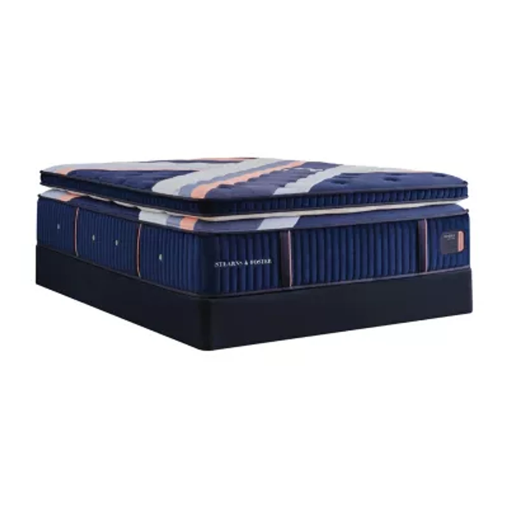 Stearns & Foster Reserve 17" Duet Medium Euro Pillow Top - Mattress + Box Spring