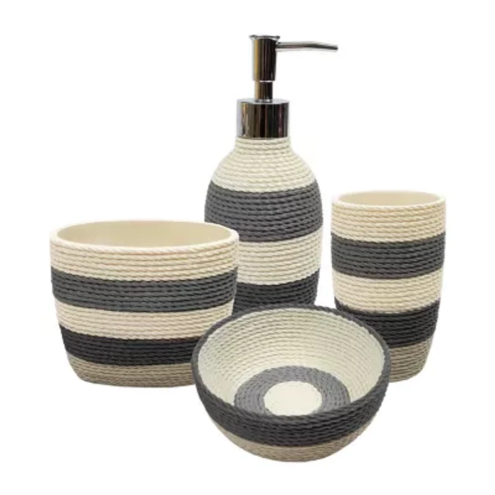 Sweet Home Collection 4-pc. Twist Bath Accessory Sets