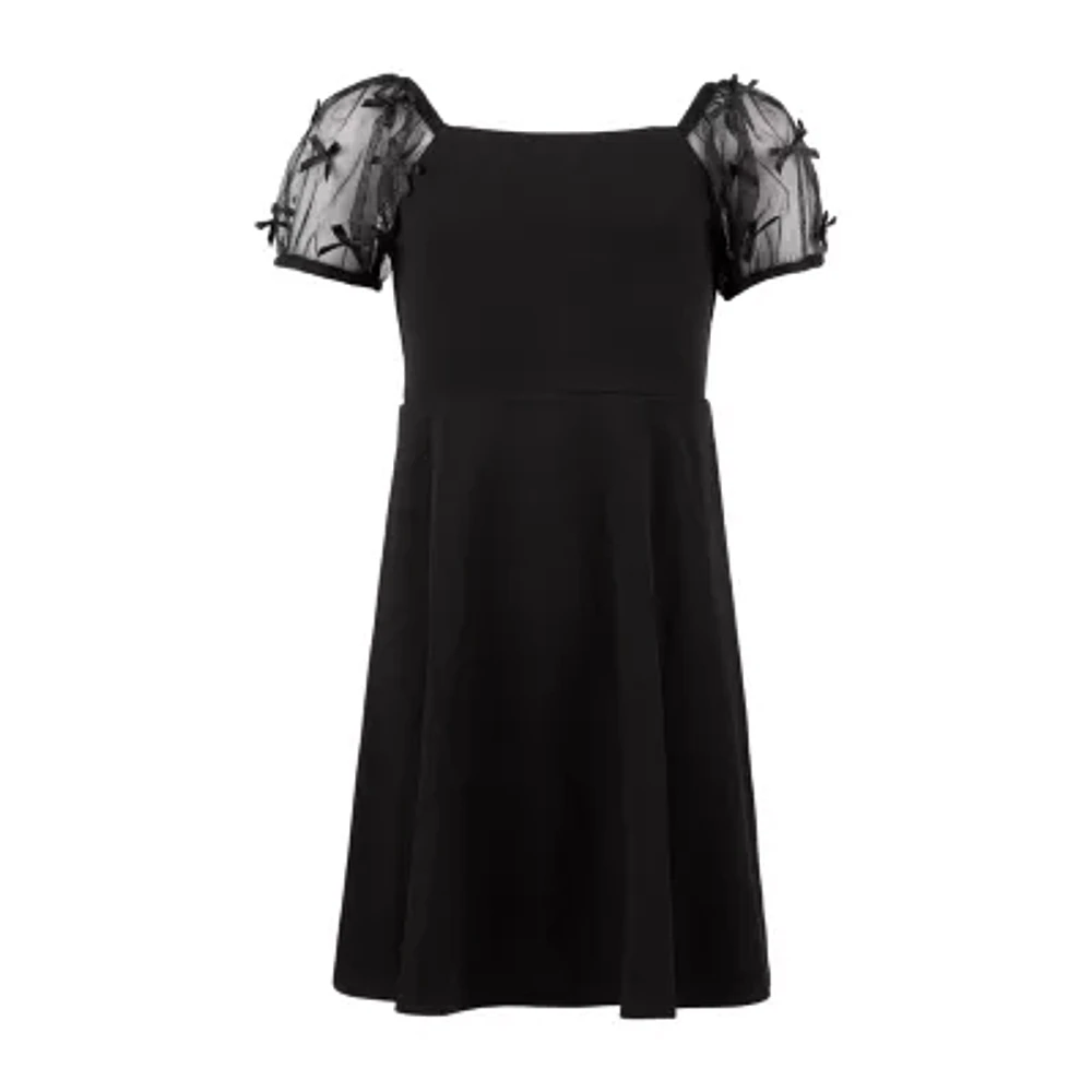 Speechless Big Kid Girls Short Sleeve A-Line Dress