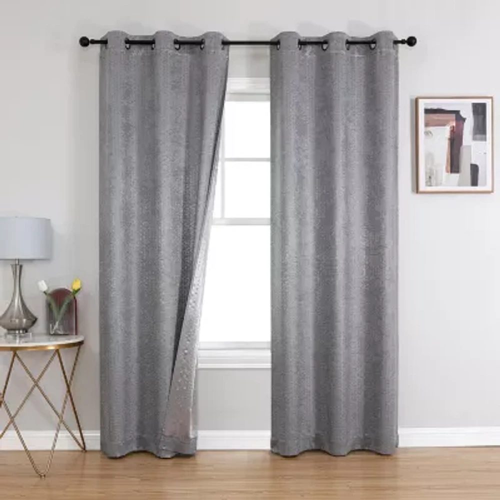 Regal Home Callisto Grommet Top Blackout Set of 2 Curtain Panel