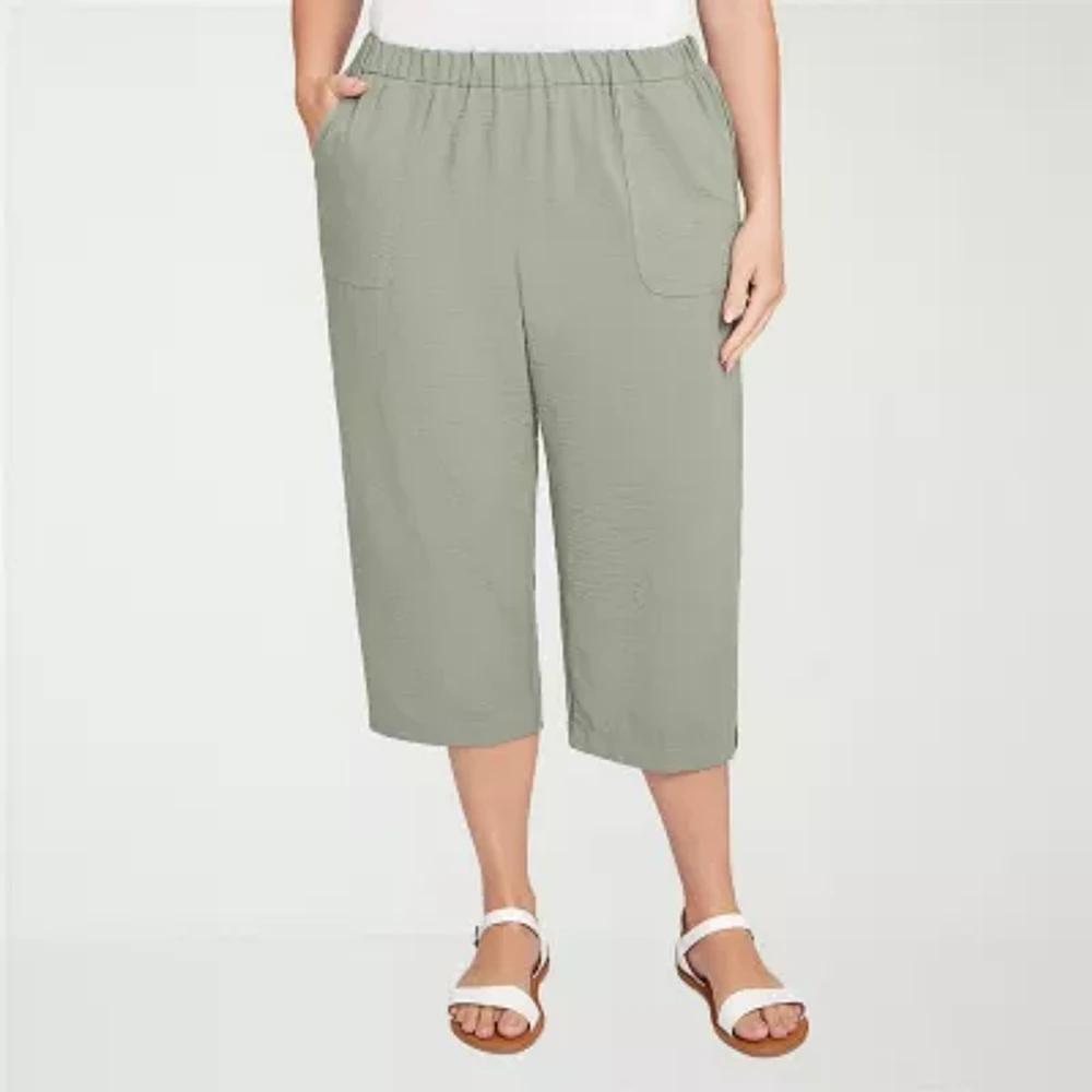 Alfred Dunner Copper Canyon Womens Straight Plus Capri Pant