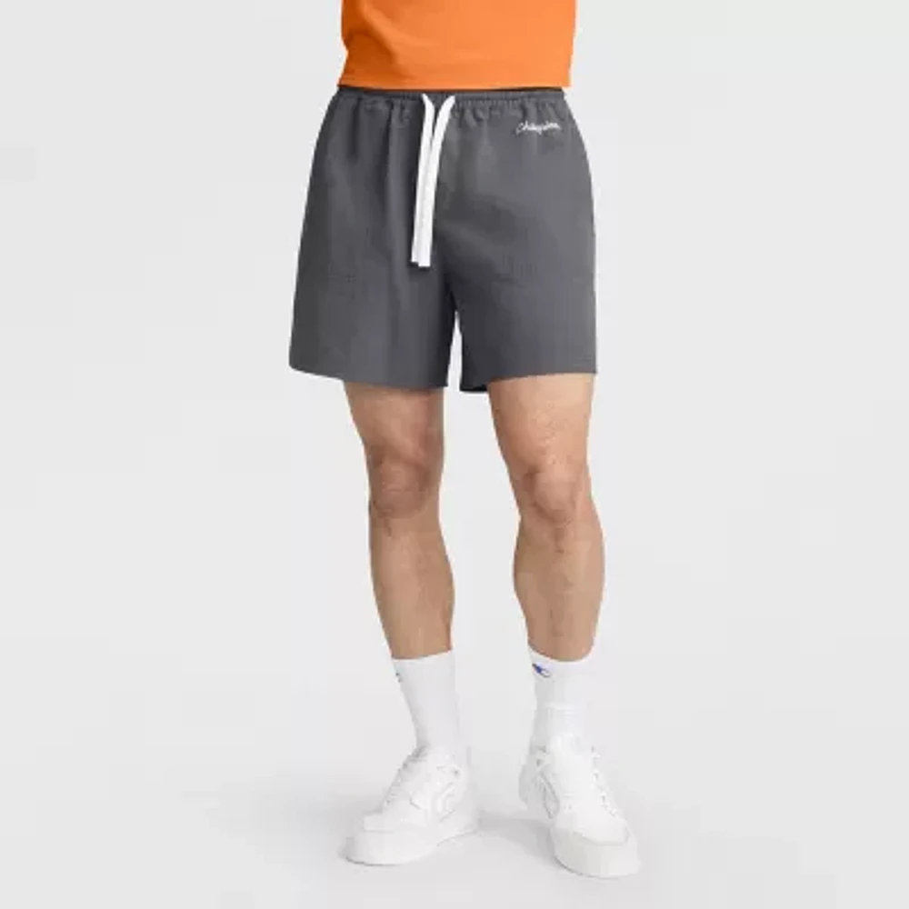 Champion Mens 6" Mid Rise Stretch Fabric Workout Shorts