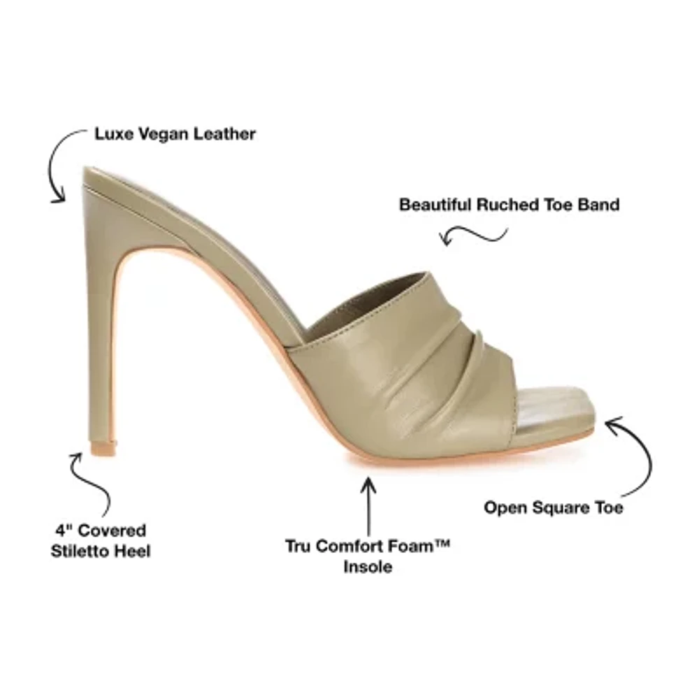 Journee Collection Camber Womens Round Open Toe Stiletto Heel Pumps