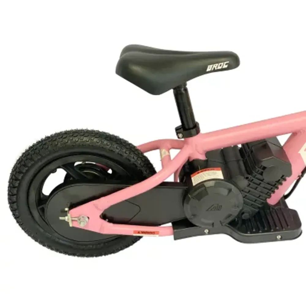 Brocusa Ebikes D1212 Inch Pink Ride-On Motorcycle