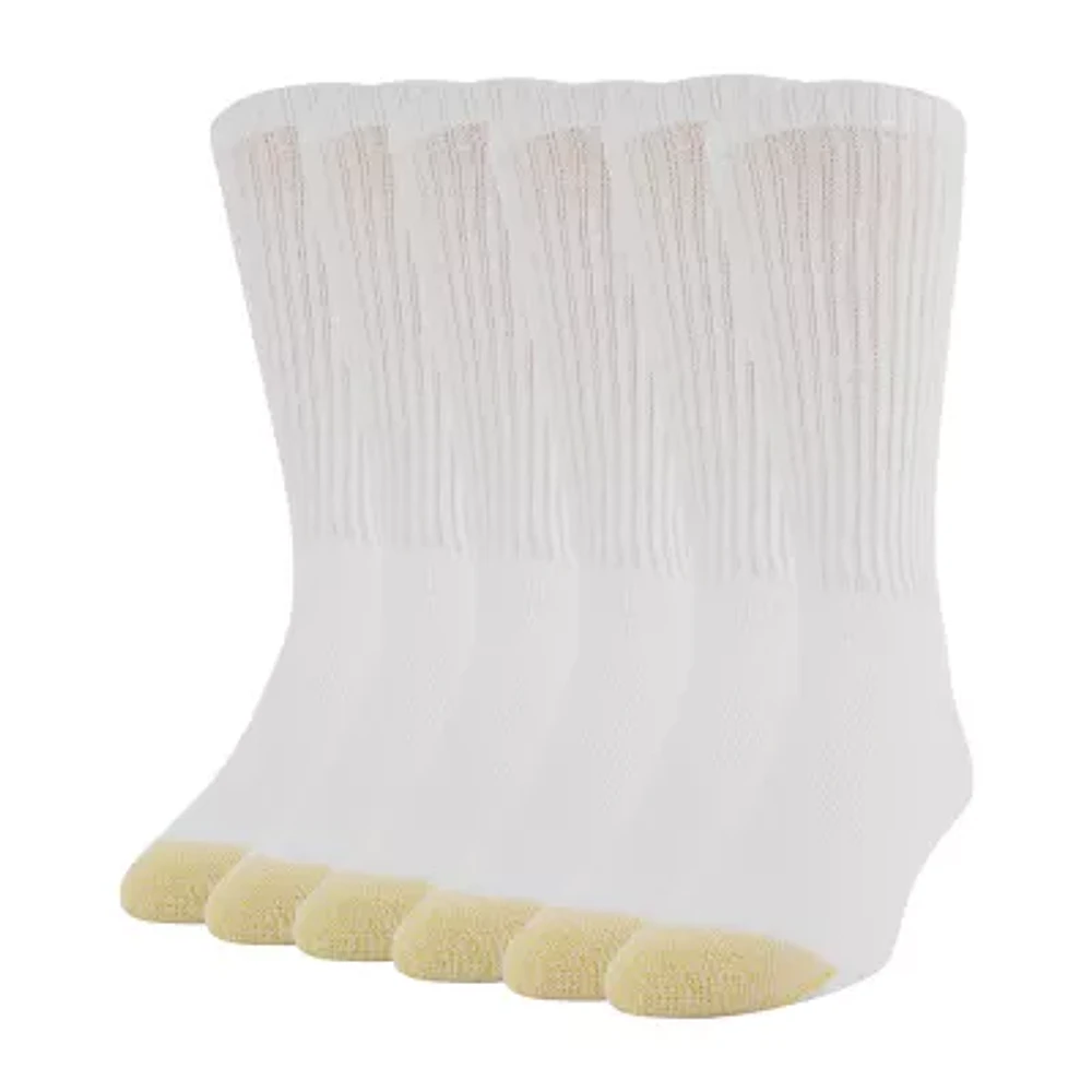 Gold Toe Harrington Mens 6 Pair Crew Socks
