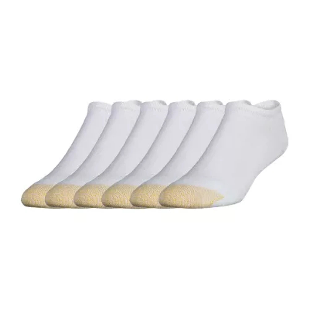 Gold Toe Athletic Sport Mens Multi-Pack 6 Pair Big and Tall No Show Socks