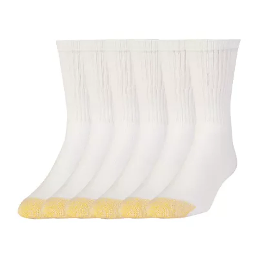Gold Toe Athletic Sport Short Mens 6 Pair Crew Socks