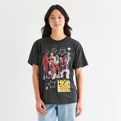 High School Musical Boyfriend Tee Womens Crew Neck Short Sleeve Loose Fit Juniors Graphic T-Shirt