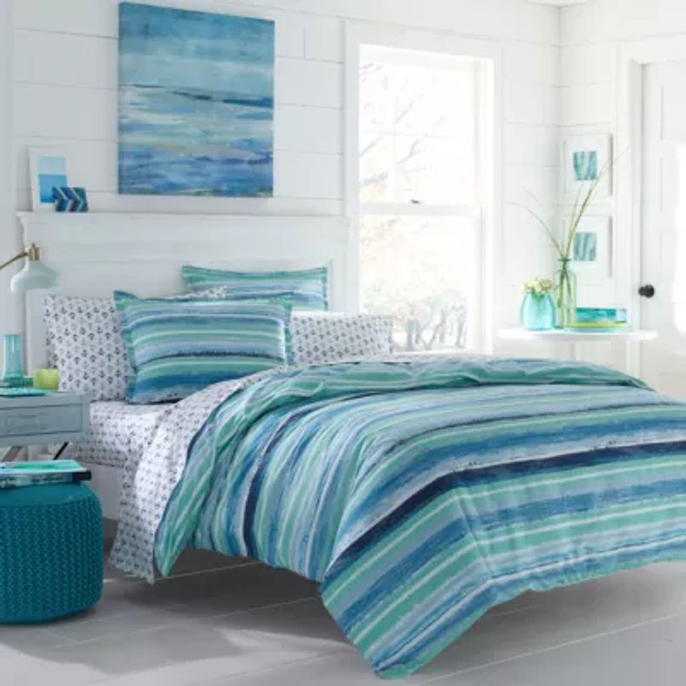 Poppy & Fritz Alex Bedding Collection Stripes Reversible Comforter Set