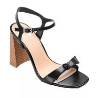 Journee Collection Dianne Womens Open Toe Stacked Heel Pumps