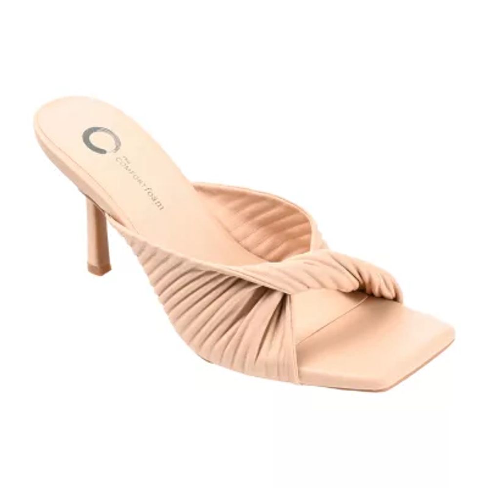 Journee Collection Greer Womens Open Toe Stiletto Heel Pumps