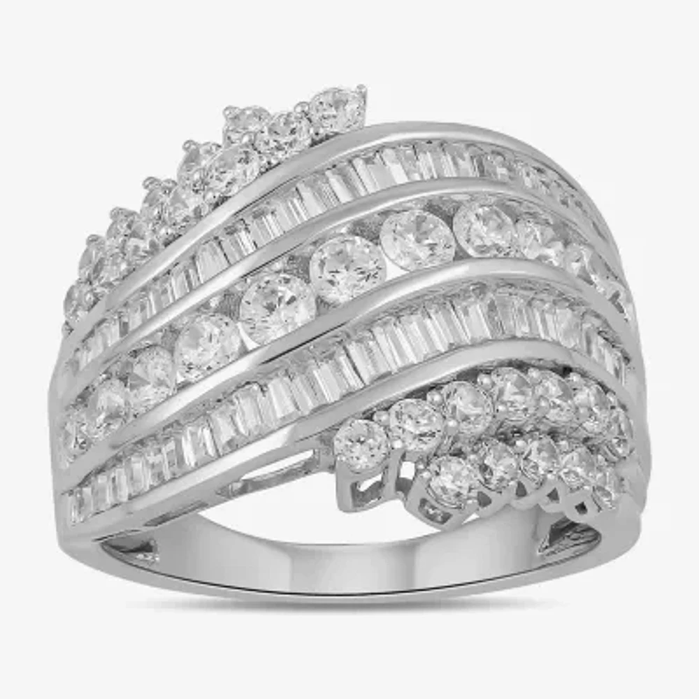 Womens 2 CT. Lab Grown White Diamond 10K Gold Band