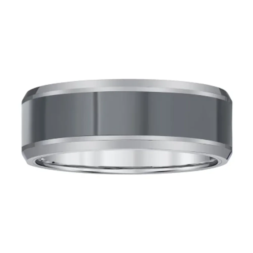 Mens 8MM Tungsten Wedding Band