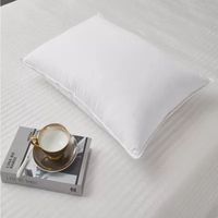 1000 Thread Count Egyptian Cotton White Down Bed Pillow
