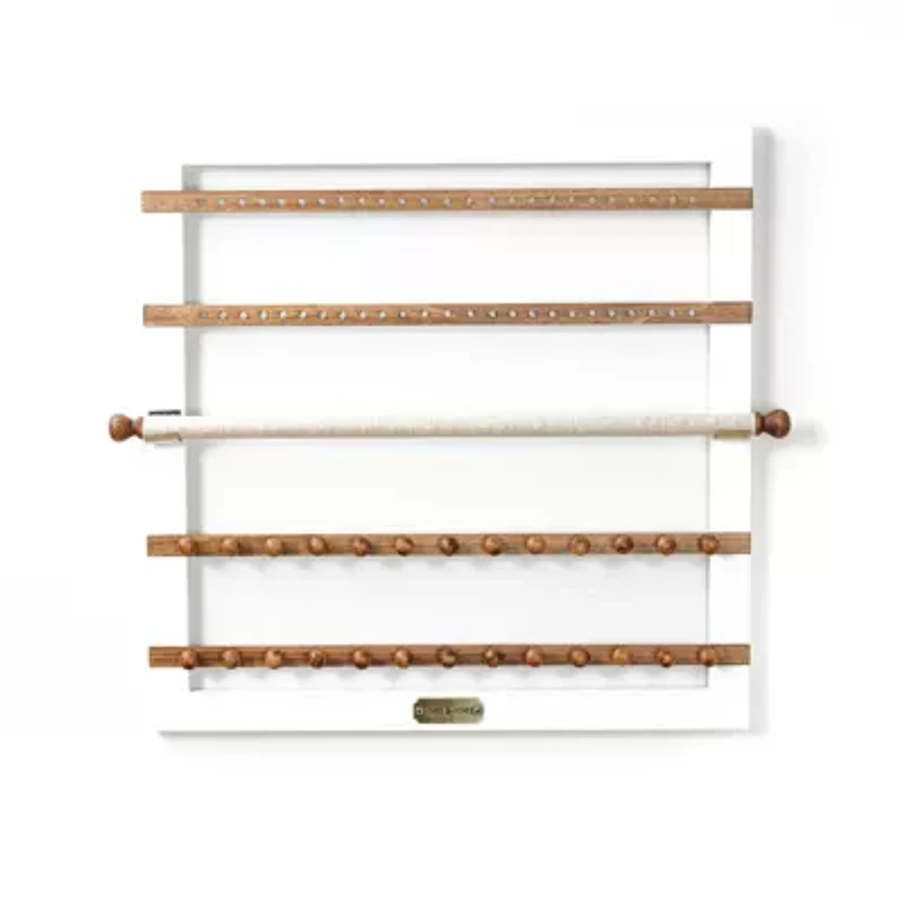 Hives & Honey Wall Mounted White Jewelry Accessory Frame