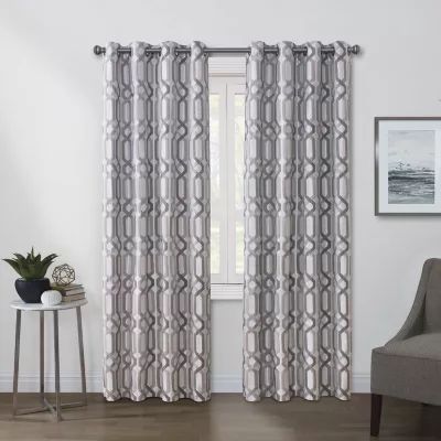 Regal Home Walker Grommet Top Light-Filtering Single Curtain Panel