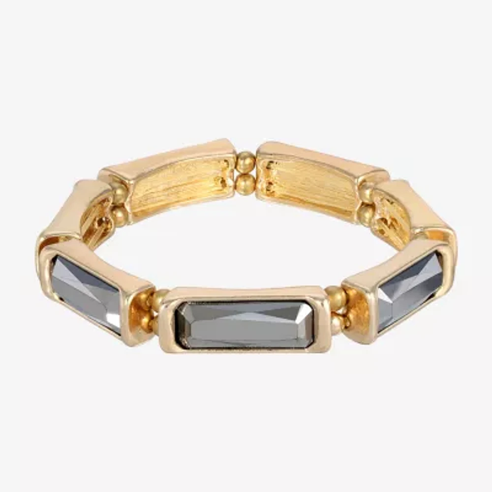 1928 Gold-Tone Womens Stretch Bracelet