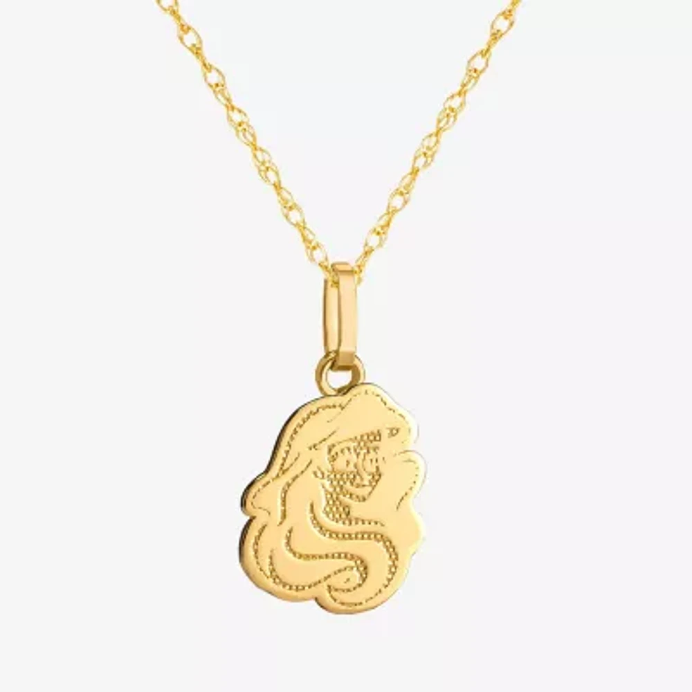 Girls 14K Gold 15 Inch Pendant Necklace