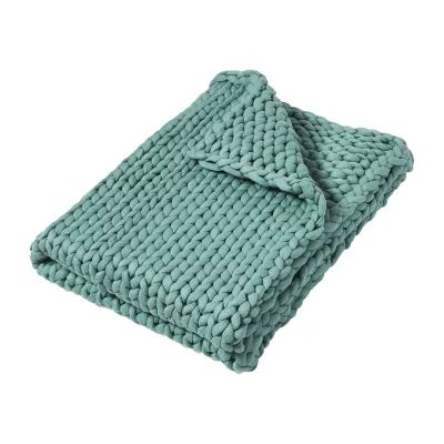 Your Lifestyle By Donna Sharp Chunky Knitted Reversible Lightweight Throw