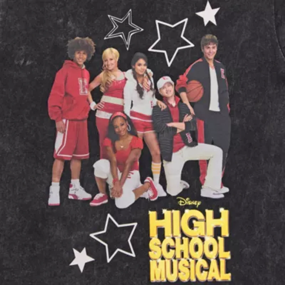 High School Musical Boyfriend Tee Womens Crew Neck Short Sleeve Loose Fit Juniors Graphic T-Shirt